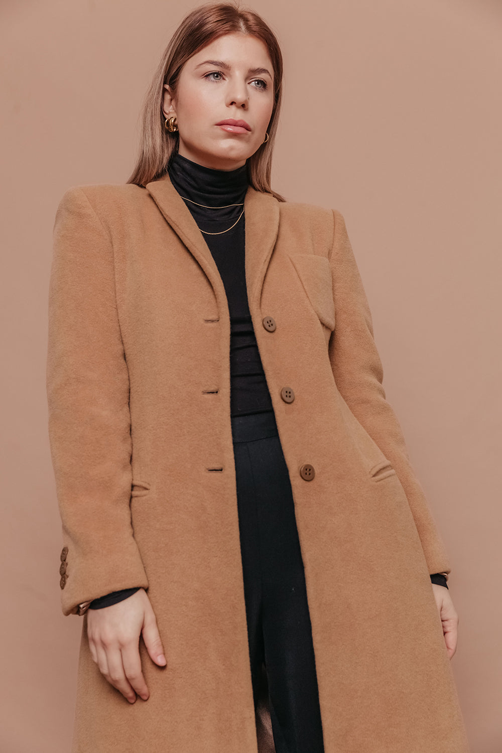 Armani Angora Wool Classic Coat Size 6