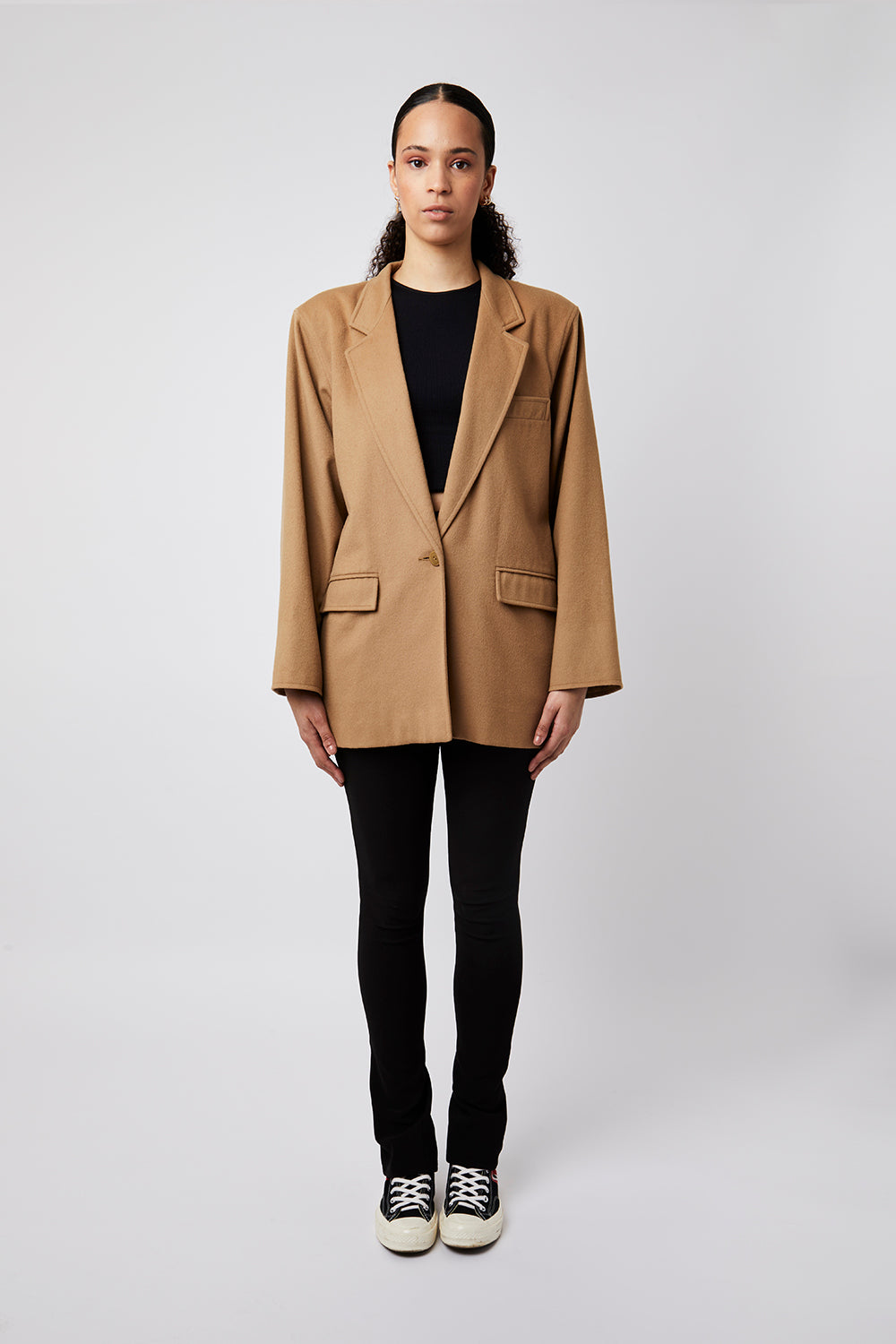 Marella By Max Mara Vintage 100 Cashmere Blazer Size 12 Fits 8 12