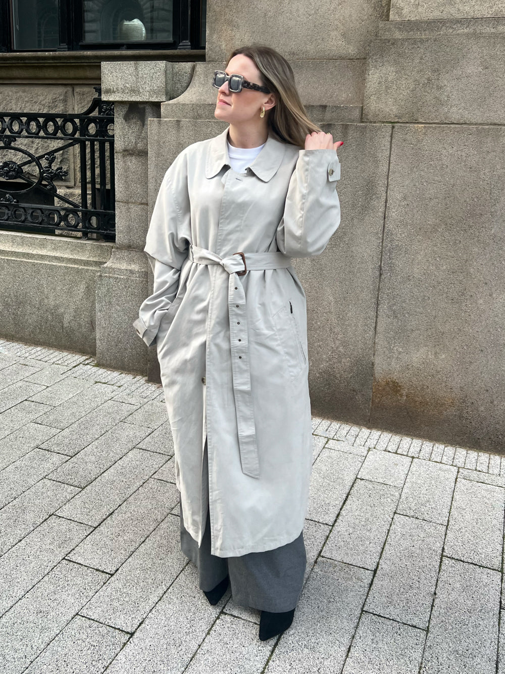 Bugatti long best sale trench coat