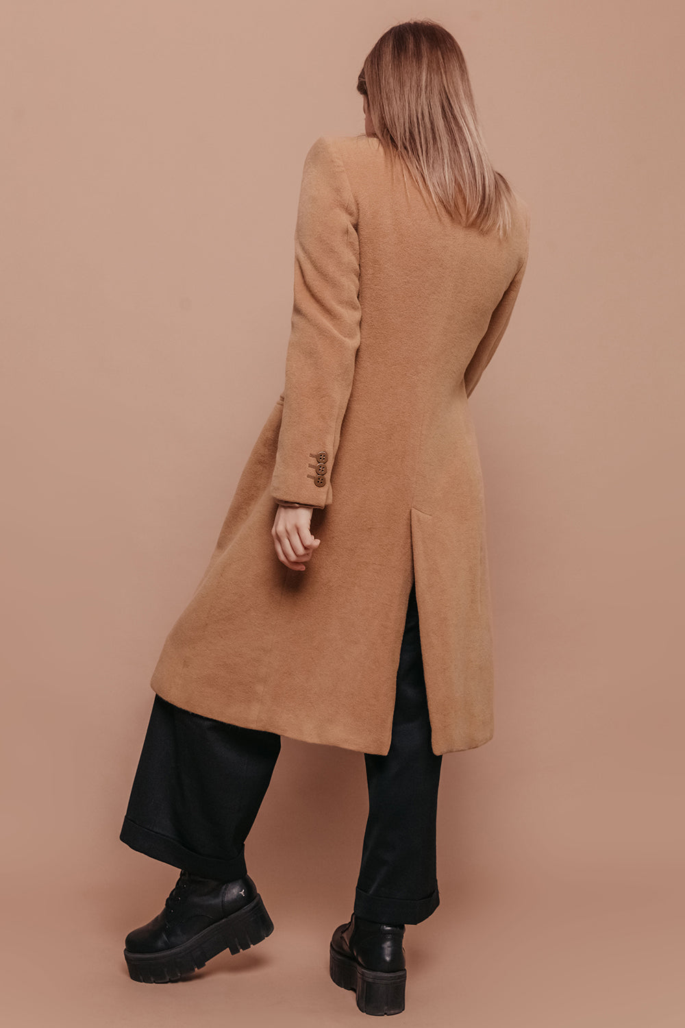 Armani Angora Wool Classic Coat Size 6