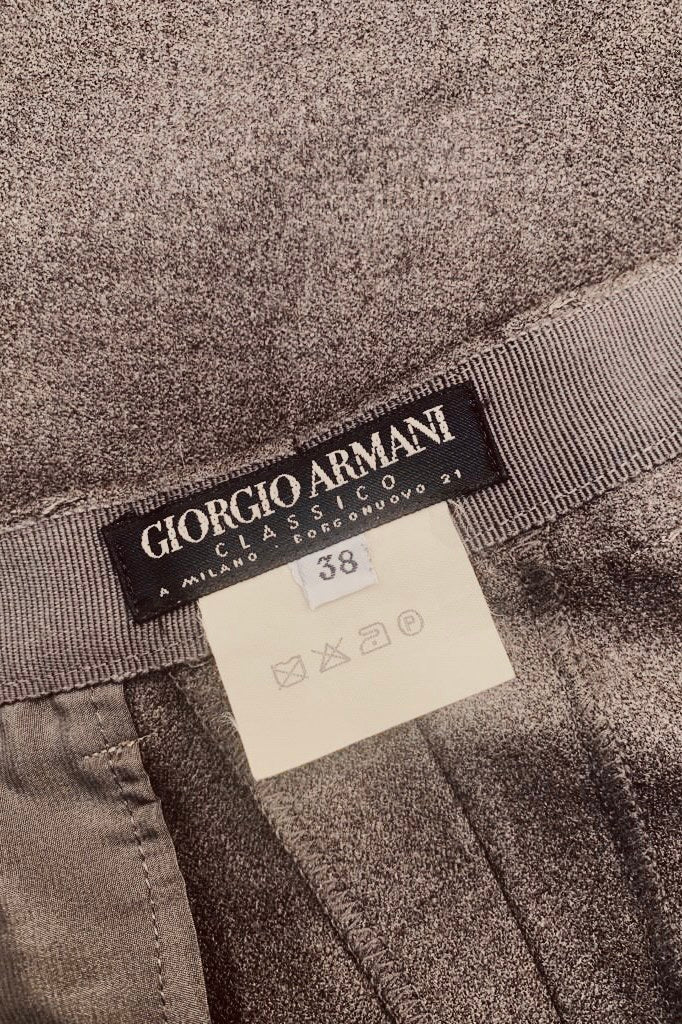 Armani High Waist 100% Wool Trousers Size 8
