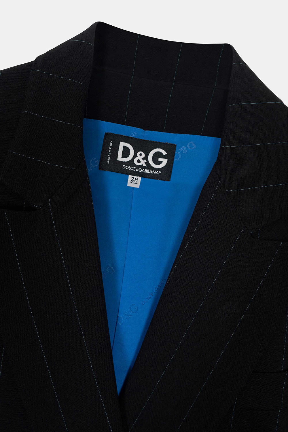 Dolce & Gabbana Pre-Owned Double Breasted Pinstripe Blazer Detail