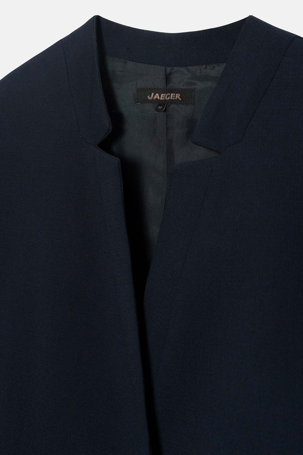 Vintage Jaeger Collarless Jacket Detail