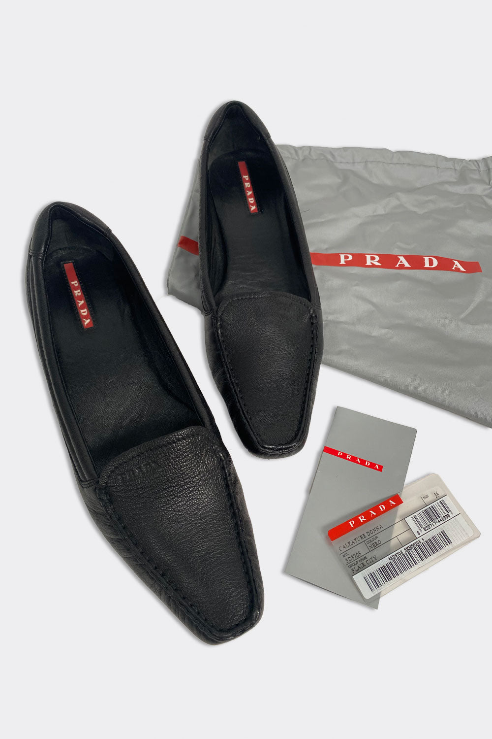 Prada calzature donna loafers sales