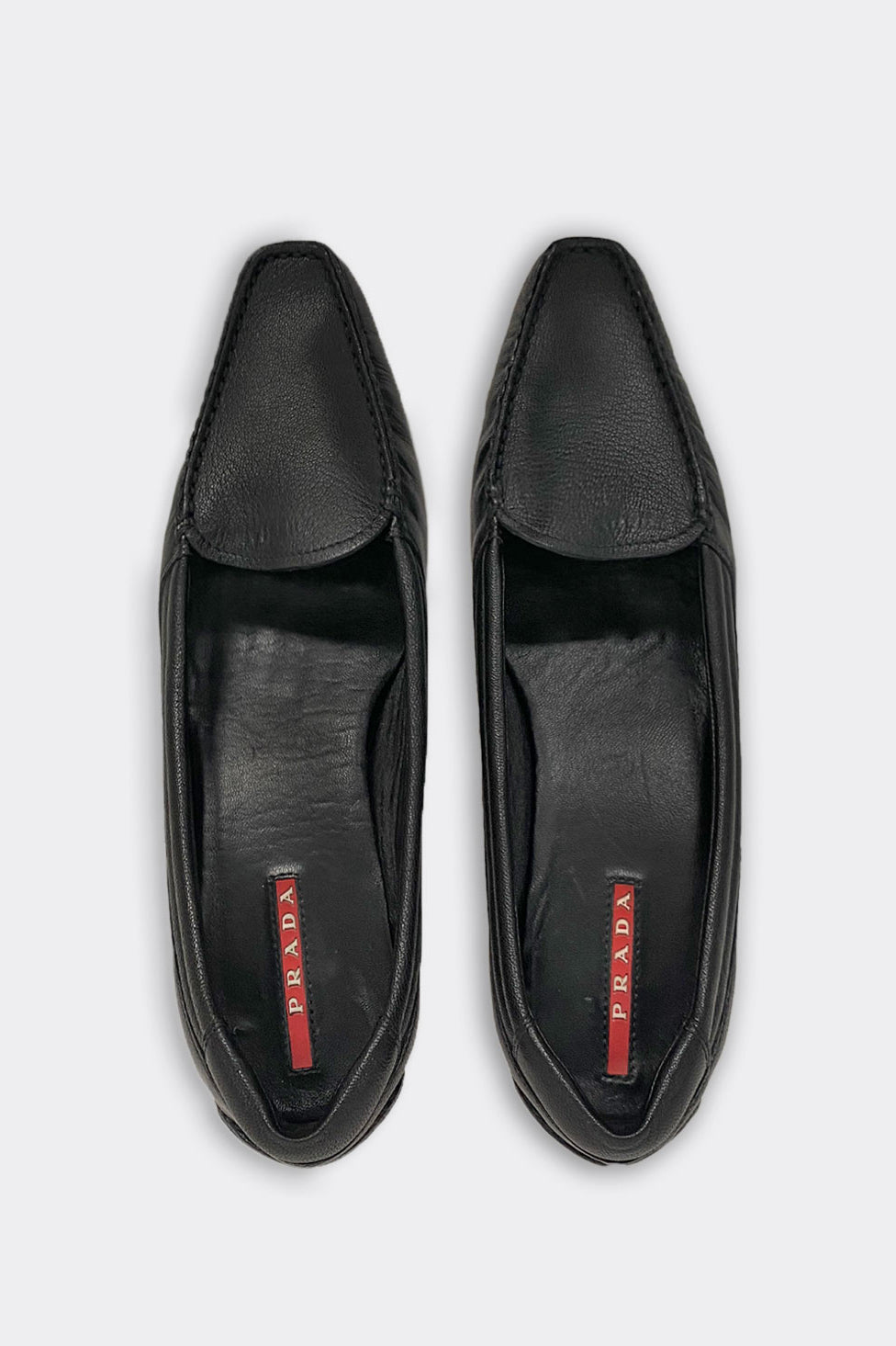 Prada clearance heeled loafers