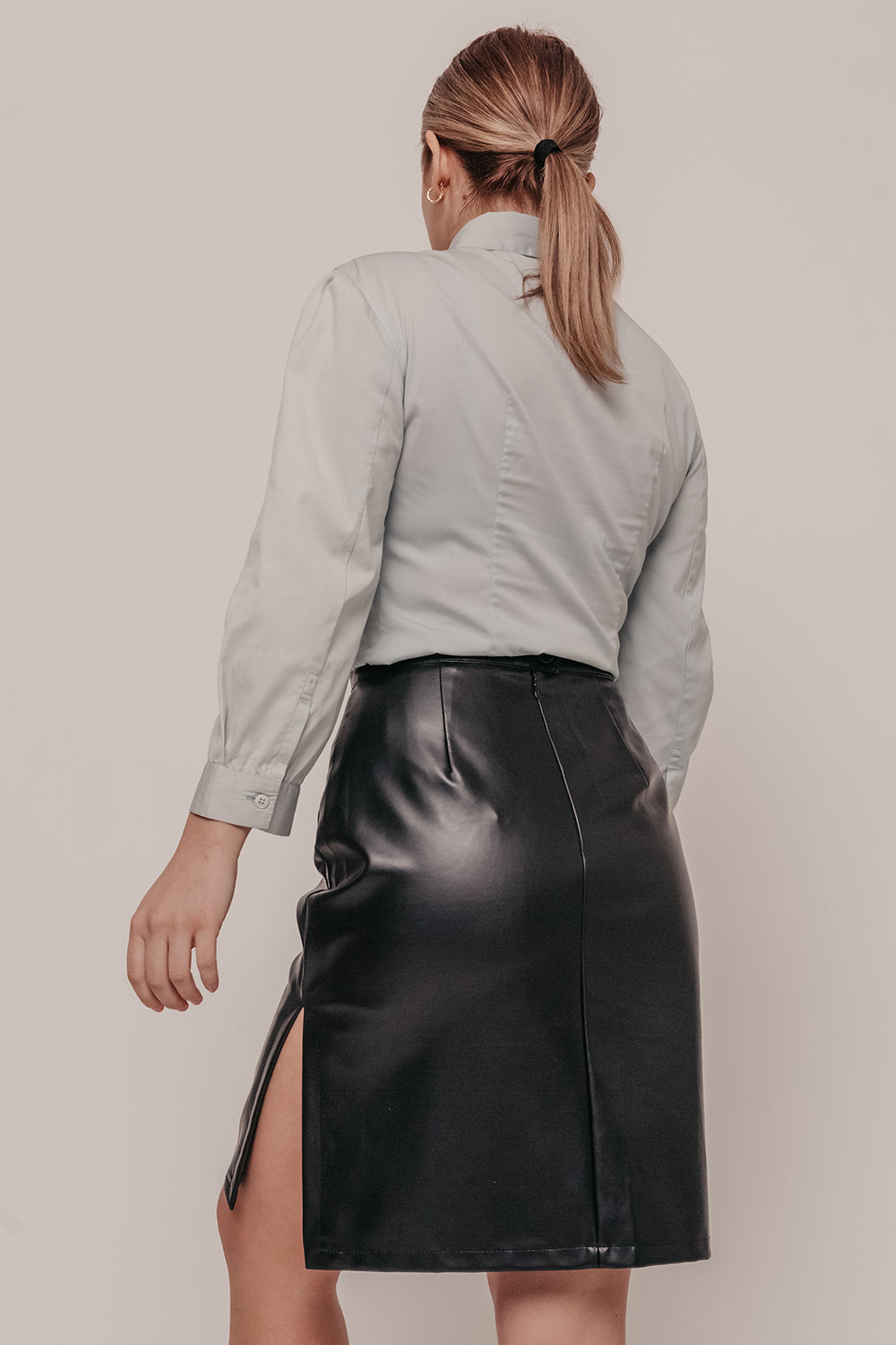 Sportmax by Max Mara Vegan Leather Skirt Size 8